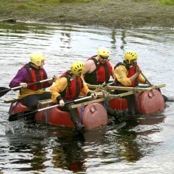 Raft Building Pipton, Powys